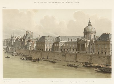 College of the Four Nations and Hotel de Conti, 1689 by French School