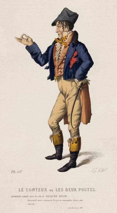 Le Conteur ou Les Deux Postes, Act III, Scene XIII by French School