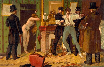 Caught in the Act by French School