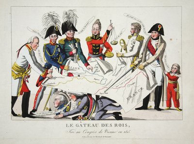 Le Gateau des Rois, Tire au Congres de Vienne en 1815 by French School