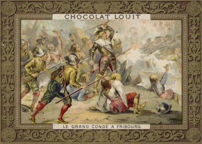 Le Grand Conde at the Battle of Freiburg, 1644 by French School