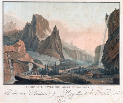 The Grand Theatre of the Alps and Glaciers, 1787 by French School