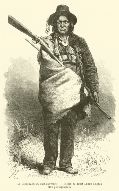 The Spotted Wolf, Cheyenne Chief by French School
