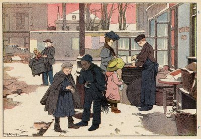 The Chestnut Seller by French School