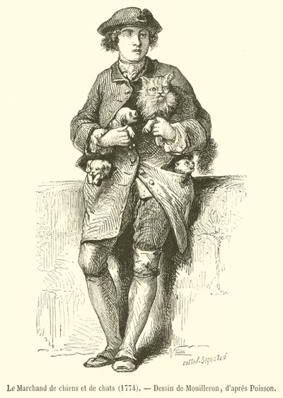The Dog and Cat Merchant by French School