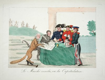 The Concluded Market, or the Capitulation, pub. 1814 by French School