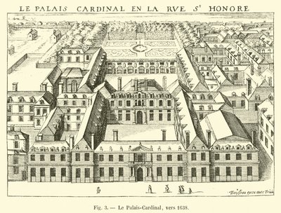 The Palais-Cardinal, Around 1638 by French School