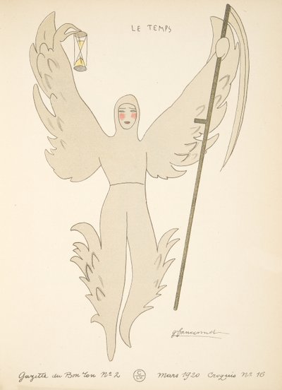 Time, from a Collection of Fashion Plates by French School