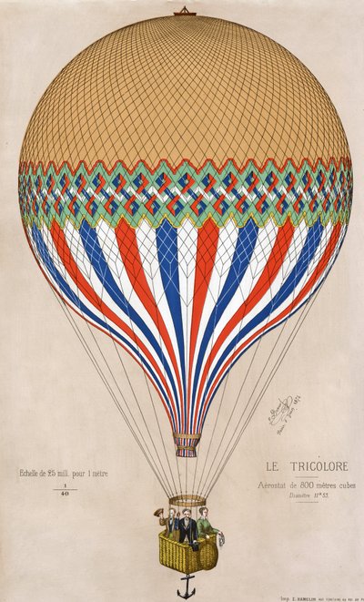 Le Tricolore, Published 1874 by French School