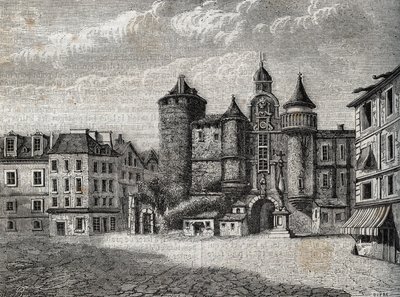 Le Vieux Paris - le Grand Chatelet - Engraving in 