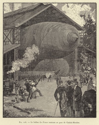 The Balloon La France Returning to the Park of Chalais-Meudon by French School