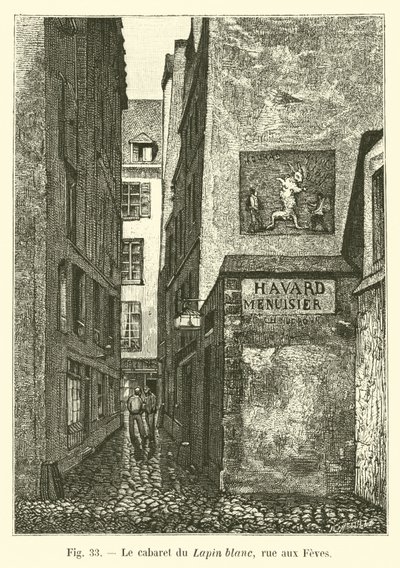 The White Rabbit Tavern, Rue aux Feves by French School