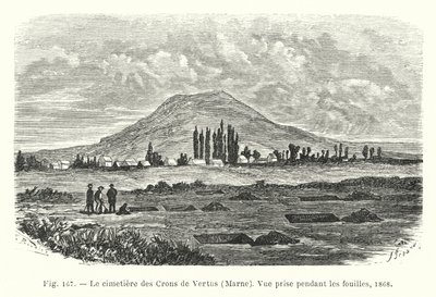 The Cemetery of the Crons of Vertus, Marne, View Taken During Excavations by French School