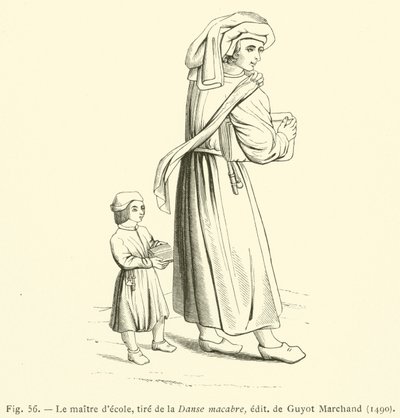 The Schoolmaster, from the Dance of Death by French School