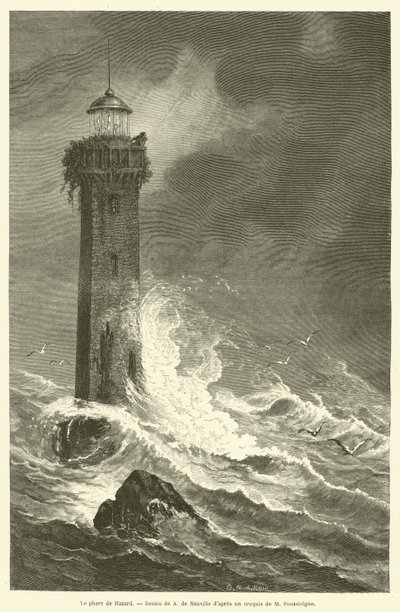 The Hazard Lighthouse by French School