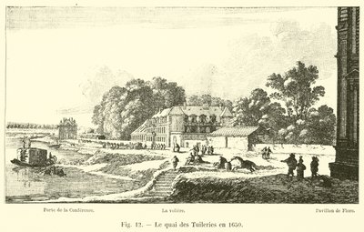 The Quai des Tuileries in 1650 by French School
