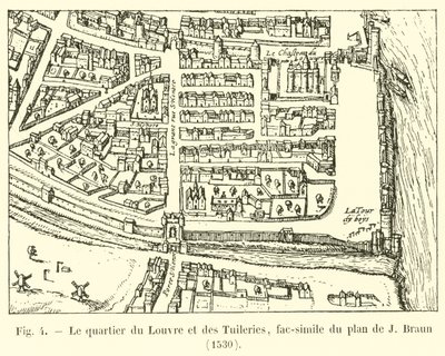 The Louvre and Tuileries District, Facsimile of J. Braun