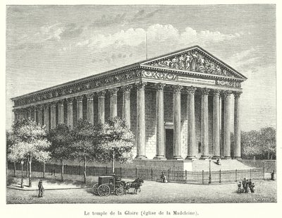 The Temple of Glory, Church of the Madeleine by French School