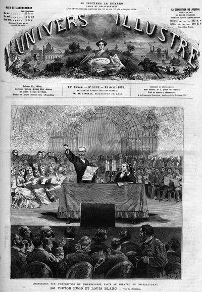 Lecture on the Universal Exhibition of Philadelphia given at the Theatre du Chateau d