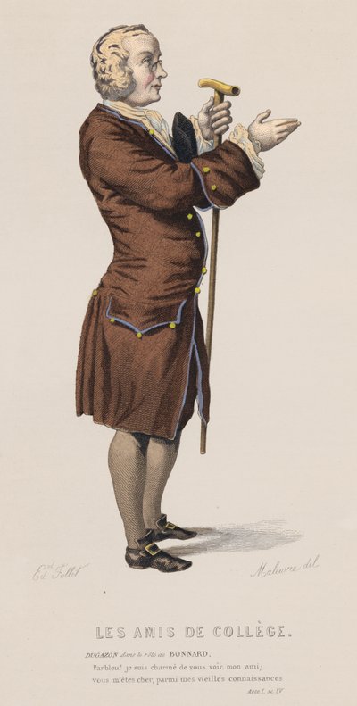 The College Friends, Act I, Scene XV by French School