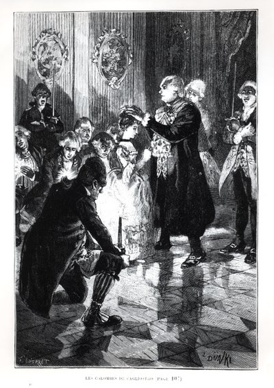 Les Colombes de Cagliostro, illustration from Les Merveilles de la Science by Louis Figuier published in Paris, 1893 by French School