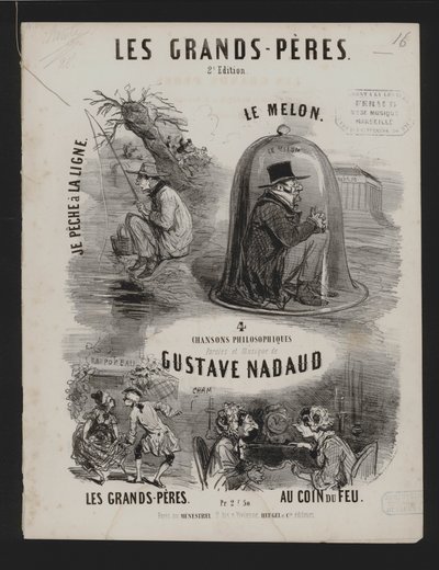 Les Grand Peres, Four Philosophical Songs by Gustave Nadaud by French School