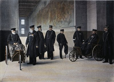 The Lay Monks: military invalids - in Military Album - the invalids by French School