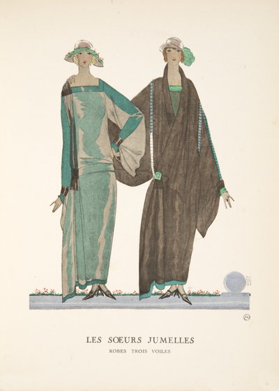 The Twin Sisters, from a Collection of Fashion Plates by French School