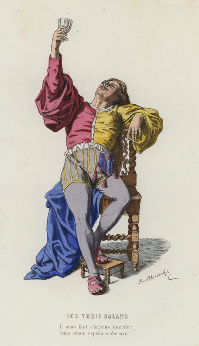 The Three Gallants by French School