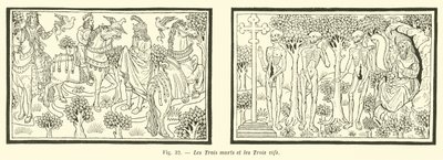 The Three Dead and the Three Living by French School