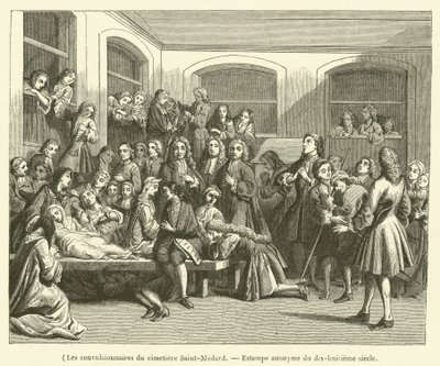 The Convulsionaries of the Saint-Medard Cemetery (engraving) by French School