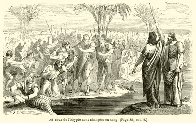The Waters of Egypt Turned to Blood by French School