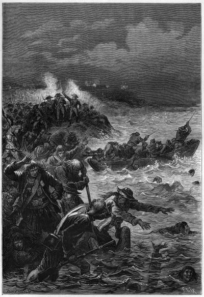 Les Vendeens Vaincus at Quiberon by Louis Lazare Hoche by French School