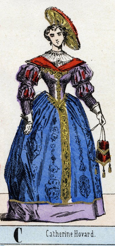 Letter C as Catherine Howard by French School