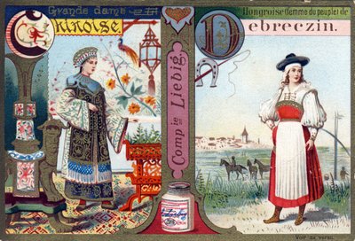 Letter C as Great Chinese Lady and D as Hungarian by Debreczin. Women