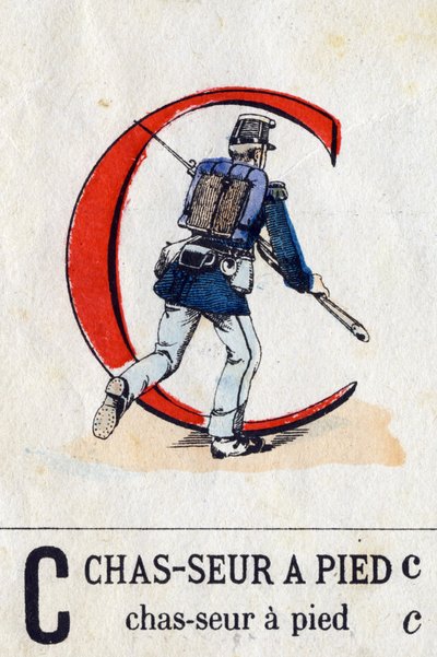 Letter C: Foot Hunter by French School