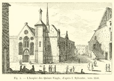 The Hospice of Quinze-Vingts, after I. Sylvestre, circa 1546 by French School