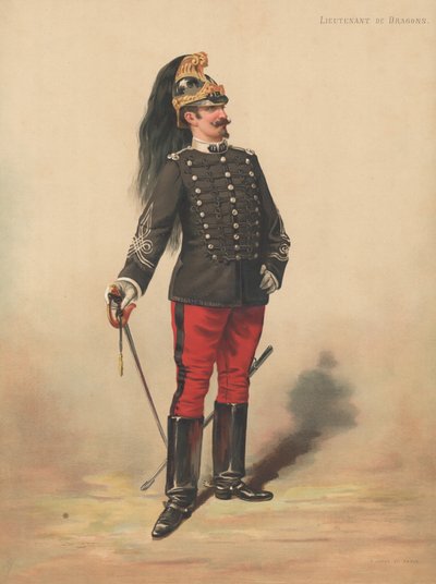 Lieutenant of Dragoons by French School
