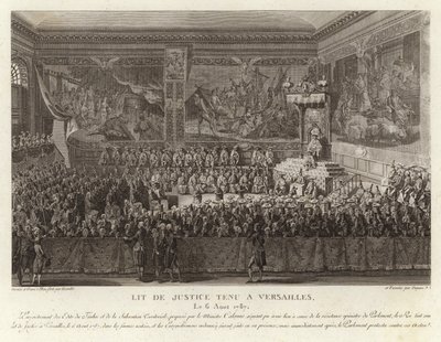 Lit de Justice Held in Versailles by French School