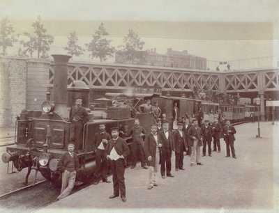 Locomotive CAIL, built c.1866-67, at Pont de Courcelles, Paris, c.1867 by French School