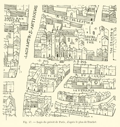 Residence of the Provost of Paris, after the plan of Truchet by French School