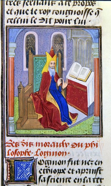 Lomnon, from Histoire des Philosophes, Late 15th Century by French School