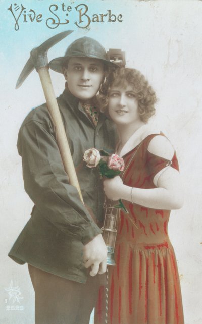 Long Live Saint Barbara!, Post Card from the early 1920s by French School
