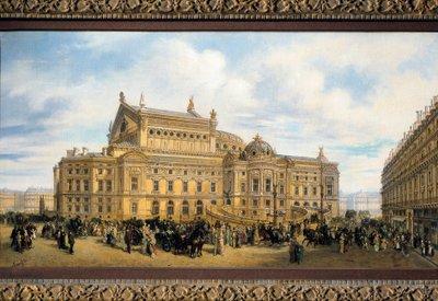 The Opera of Paris constructed by Charles Garnier by French School