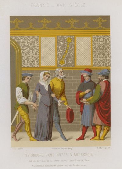 Lords, Noblewoman and Bourgeois by French School