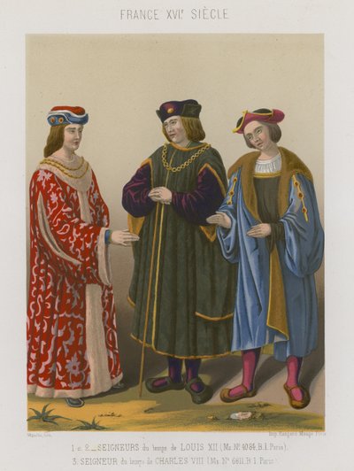 Lords of Louis XII and Lords of the Time of Charles VIII by French School