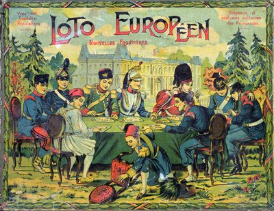 Loto Europeen, French version of the game of Lotto for children, c.1900 by French School