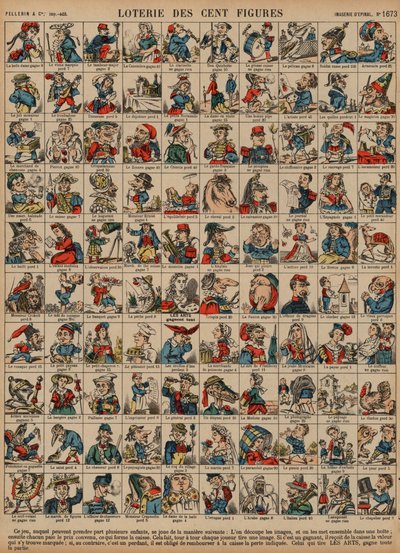 Lottery of a Hundred Figures by French School