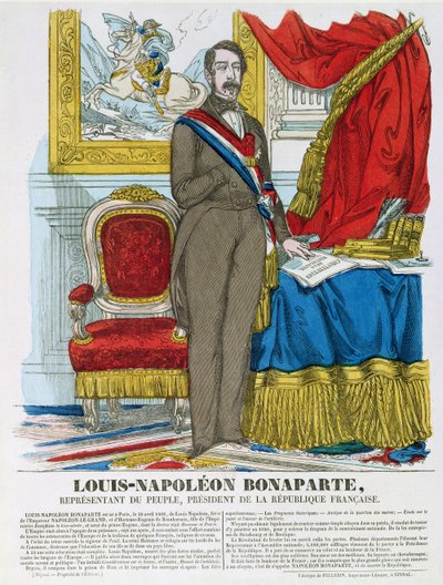 Louis-Napoleon Bonaparte, future Napoleon III by French School