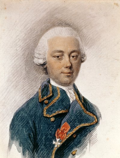 Louis Antoine de Bougainville as a young man by French School